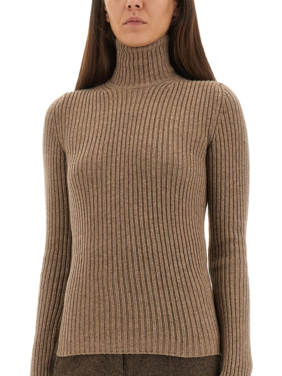 MAX MARA Dula Ribbed Wool and Cashmere-blend Turtleneck Sweater - Image 4