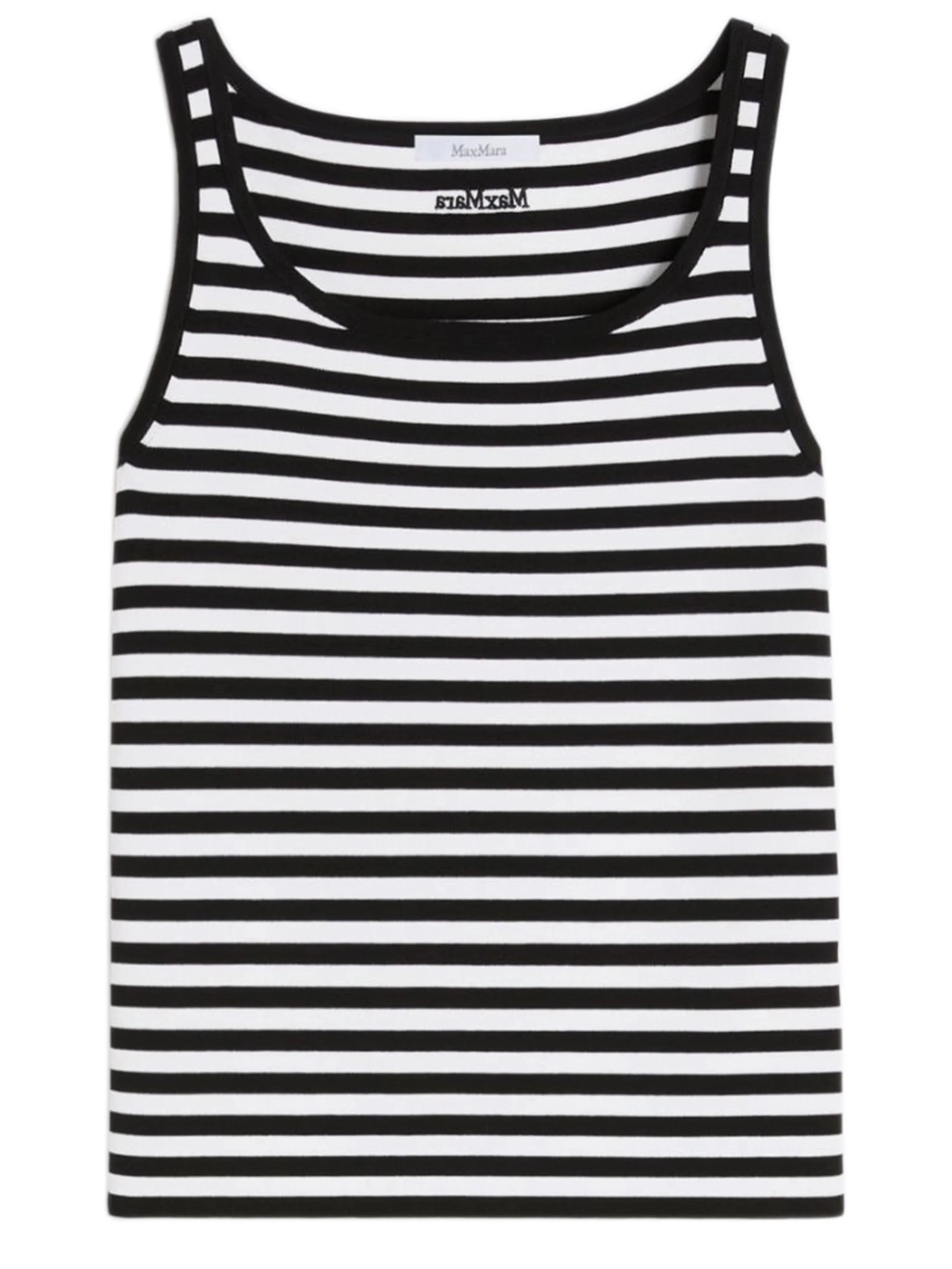 Max Mara Figure-Hugging Mini Top with Elegant Straps - Size S