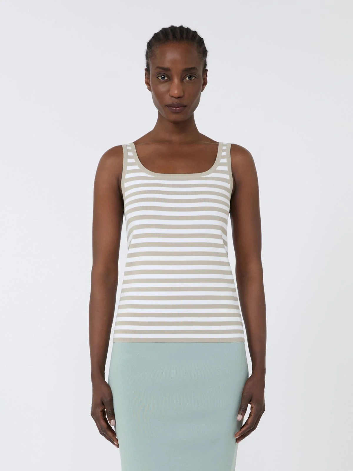 Max Mara Figure-Hugging Mini Top with Embroidered Detail - Size S - Image 3
