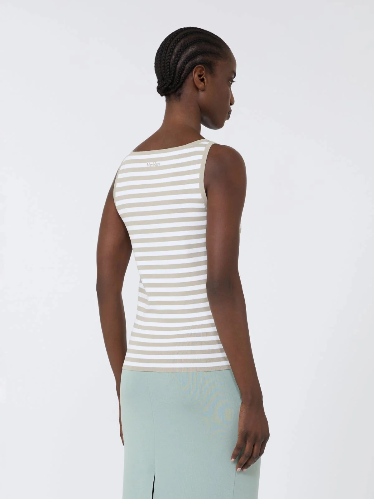 Max Mara Figure-Hugging Mini Top with Embroidered Detail - Size S - Image 4