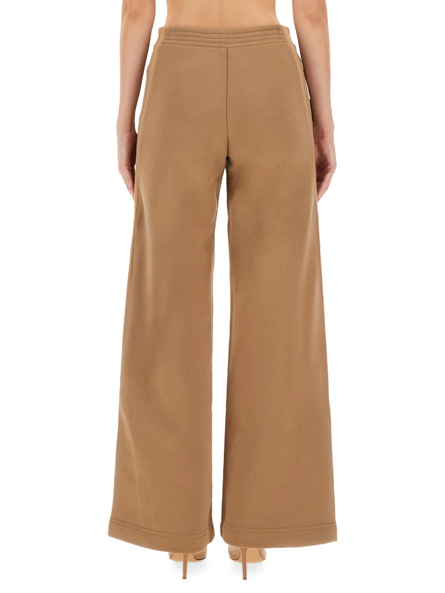 MAX MARA Herringbone Cotton Wide-leg Pants - Image 3