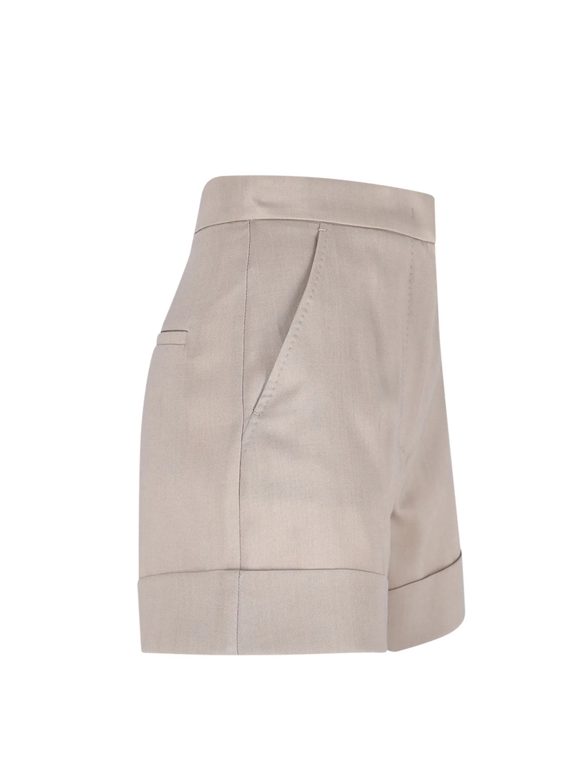 Max Mara High-Waisted Tailored Shorts - Size 38 - Image 3