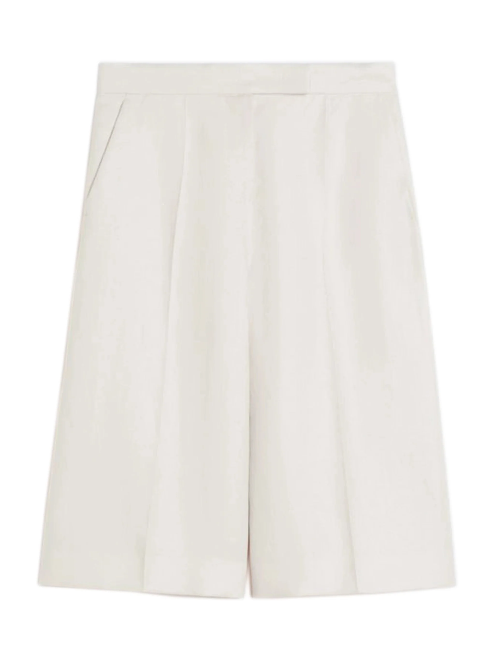 Max Mara Linen Mini Shorts with Hook Fastening - Size 40