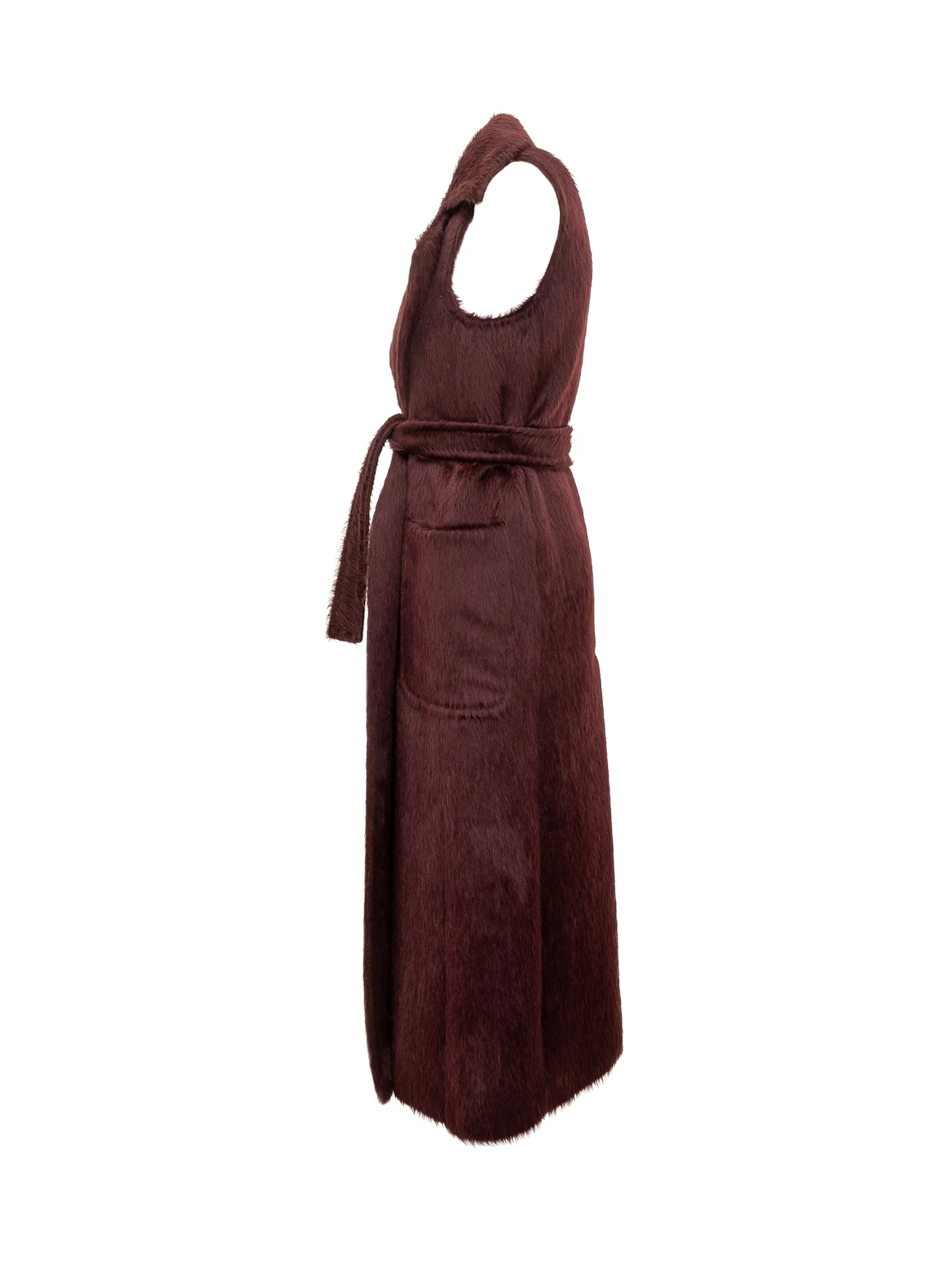 Max Mara Luxurious Long Gilet with Belt - Image 3