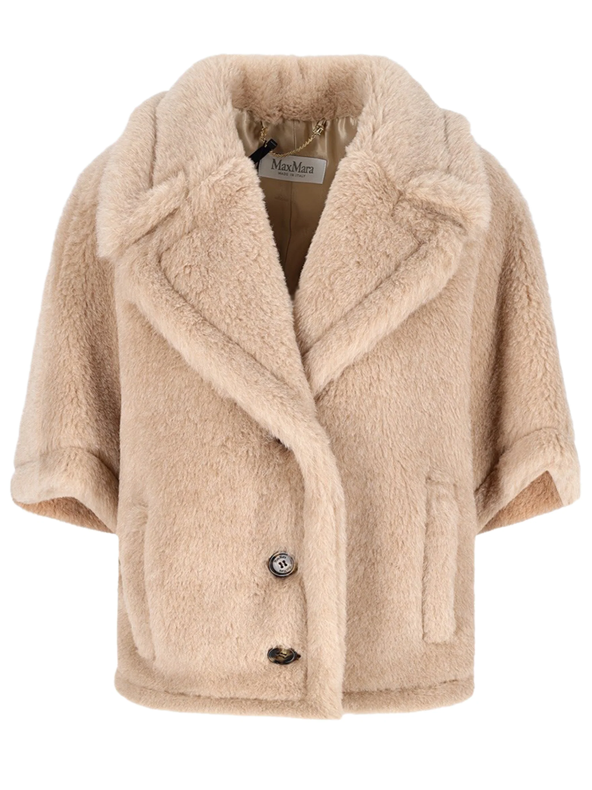 Max Mara Mini Kimono Sleeve Coat in S/M