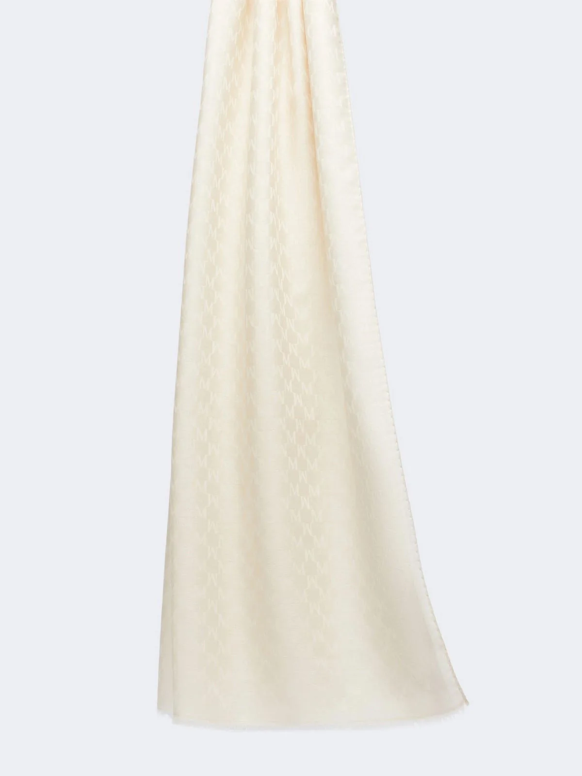 Max Mara Mini Knit Stole with Fringe Edges - 190 x 70 cm
