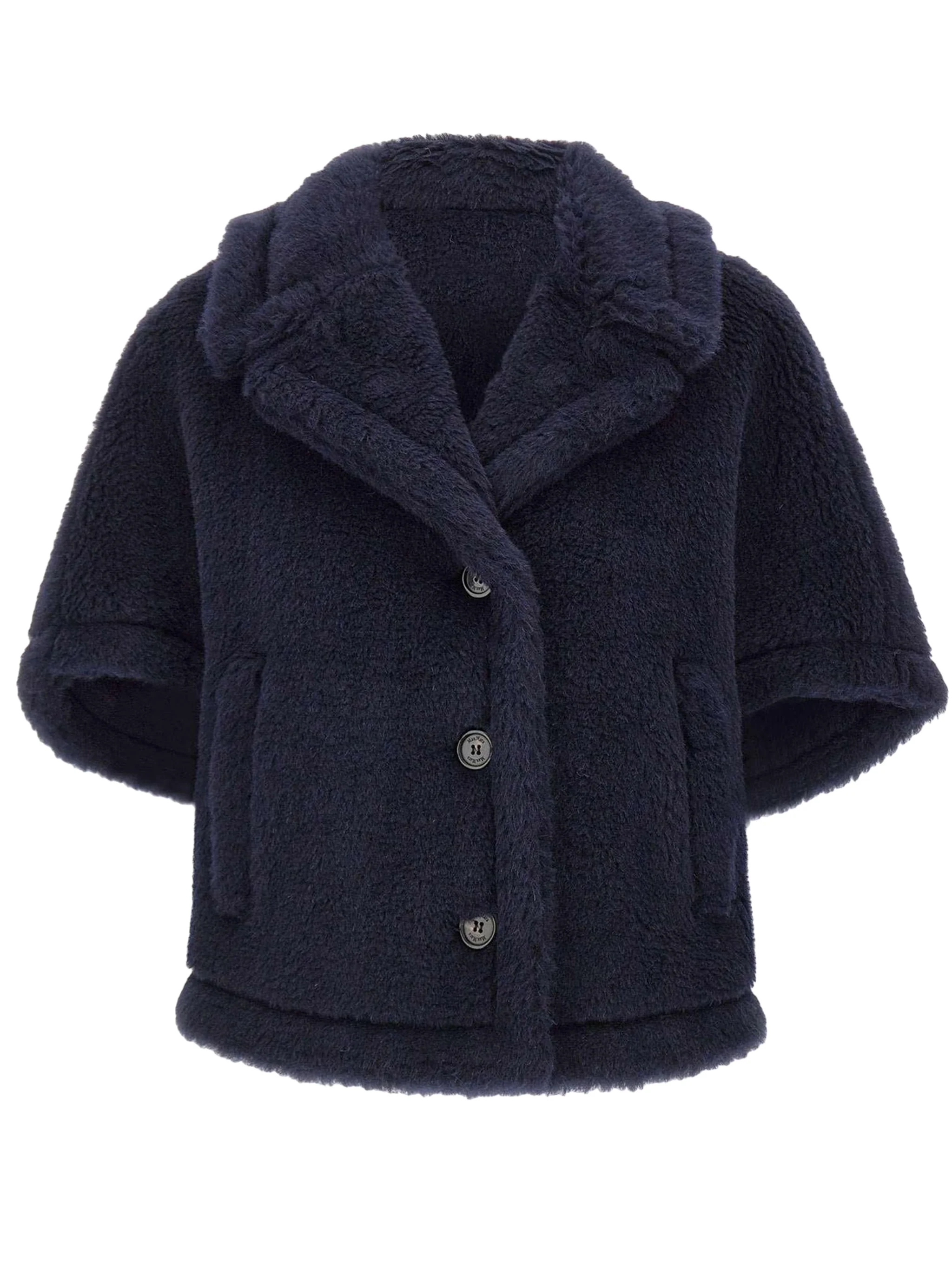 Max Mara Mini Short Kimono Sleeve Coat - S/M