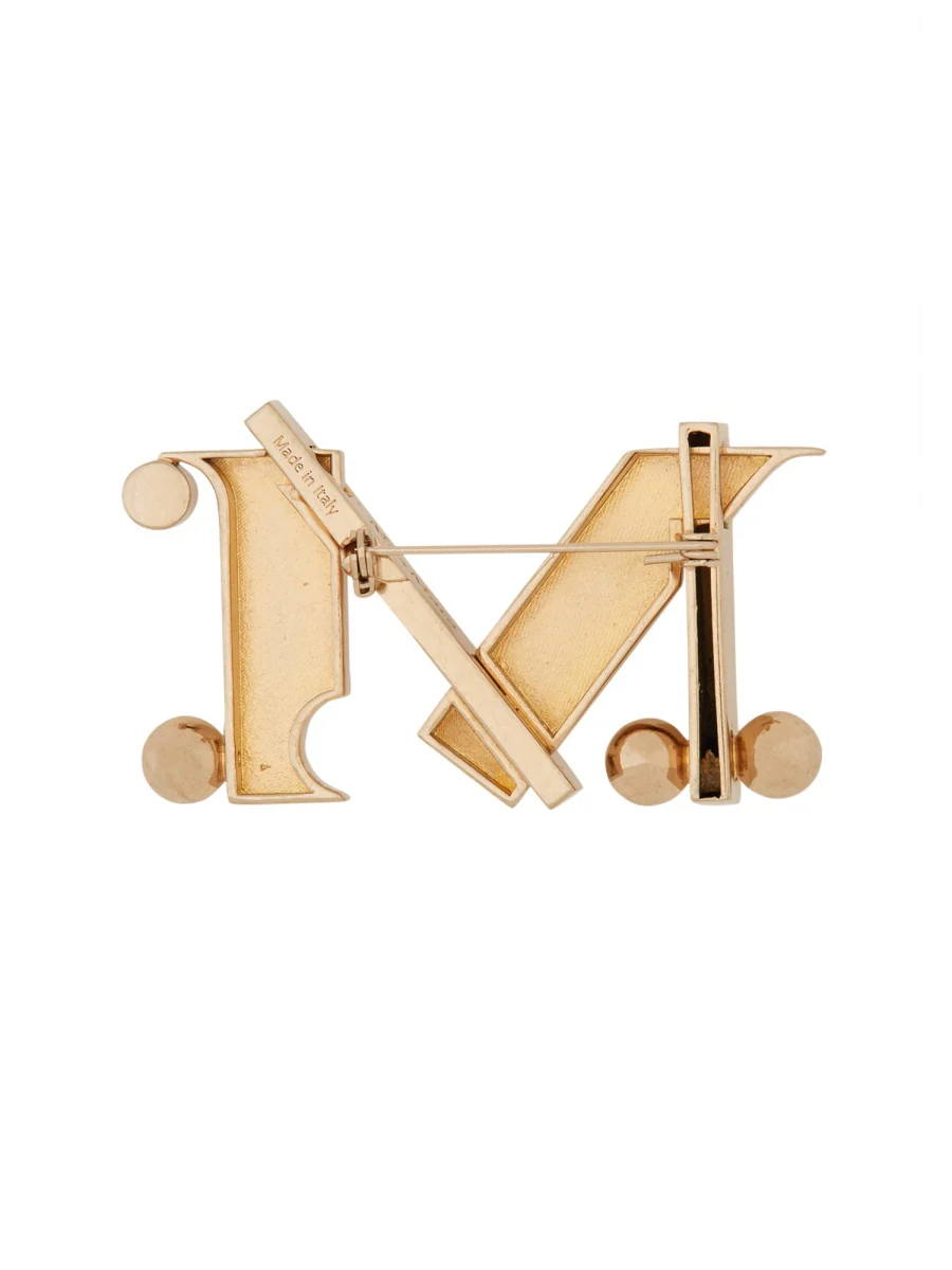 Max Mara Monogram Brooch - Image 2