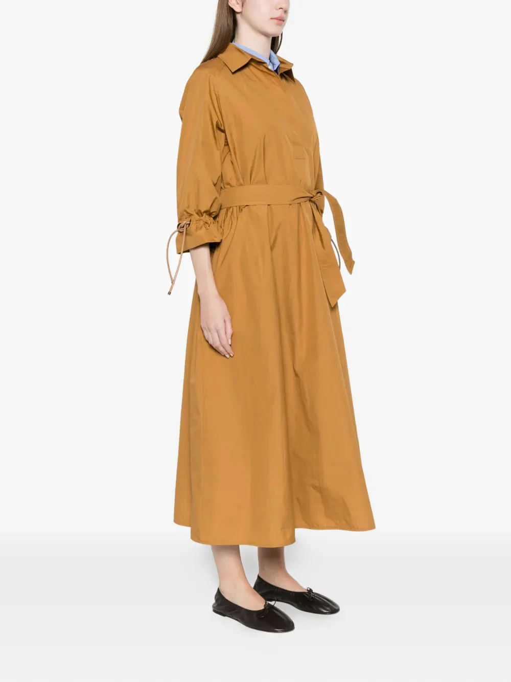 Max Mara Oversized Fit Polo Dress with Matching Belt (Size 38) - Image 3