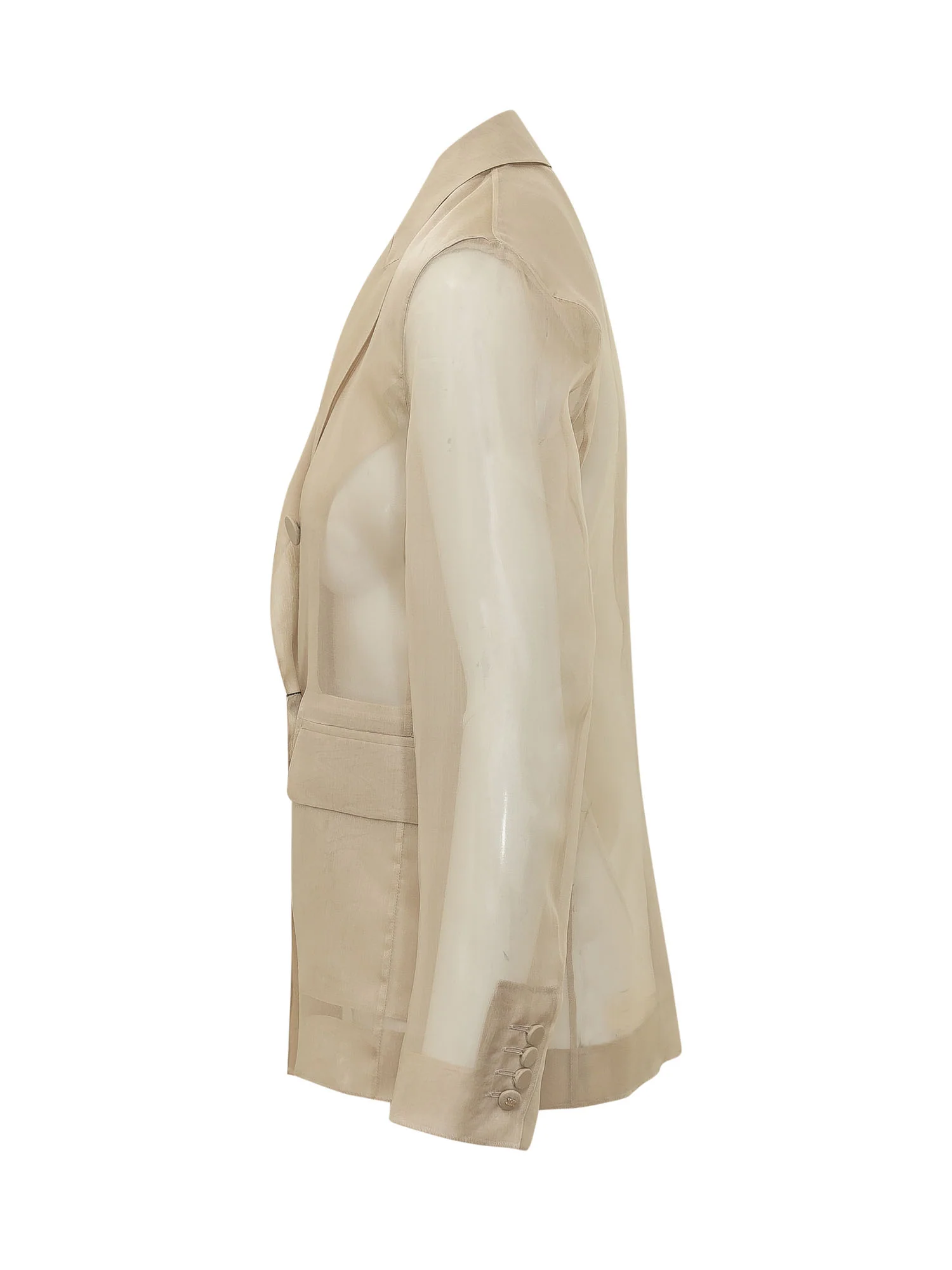 Max Mara Pianoforte Elegant Revers-Fit Blazer with Pocket - Size S - Image 3
