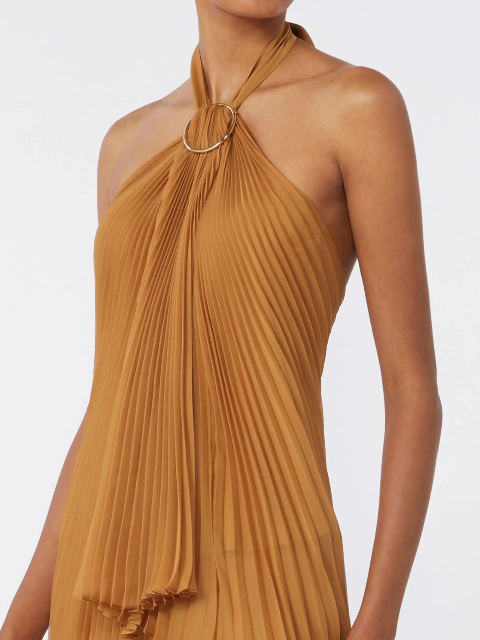 MAX MARA PIANOFORTE Plissé Chiffon Top - Image 4