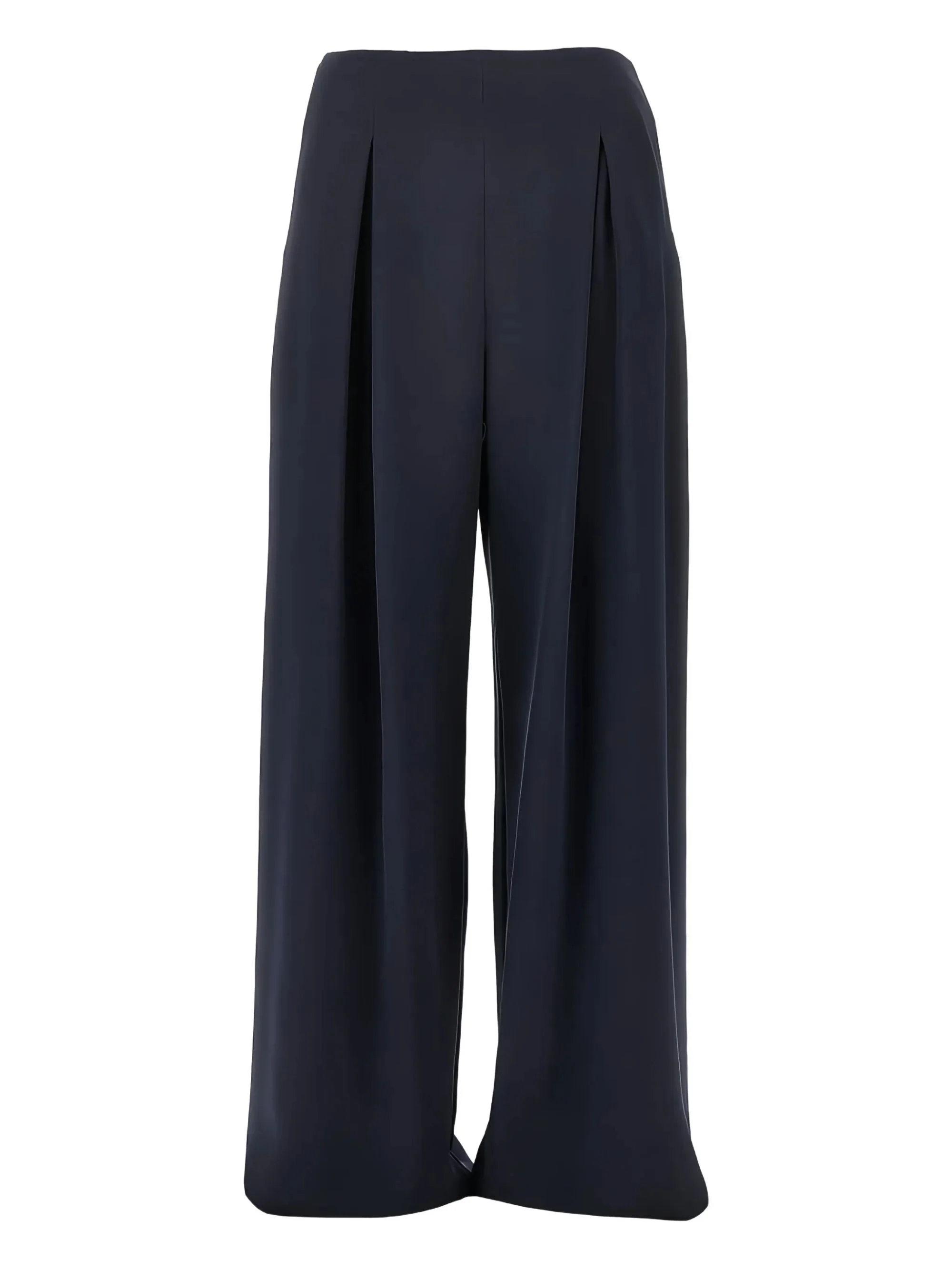 MAX MARA PURE Women's Silk Palude Pants with Front Pleats and Pockets