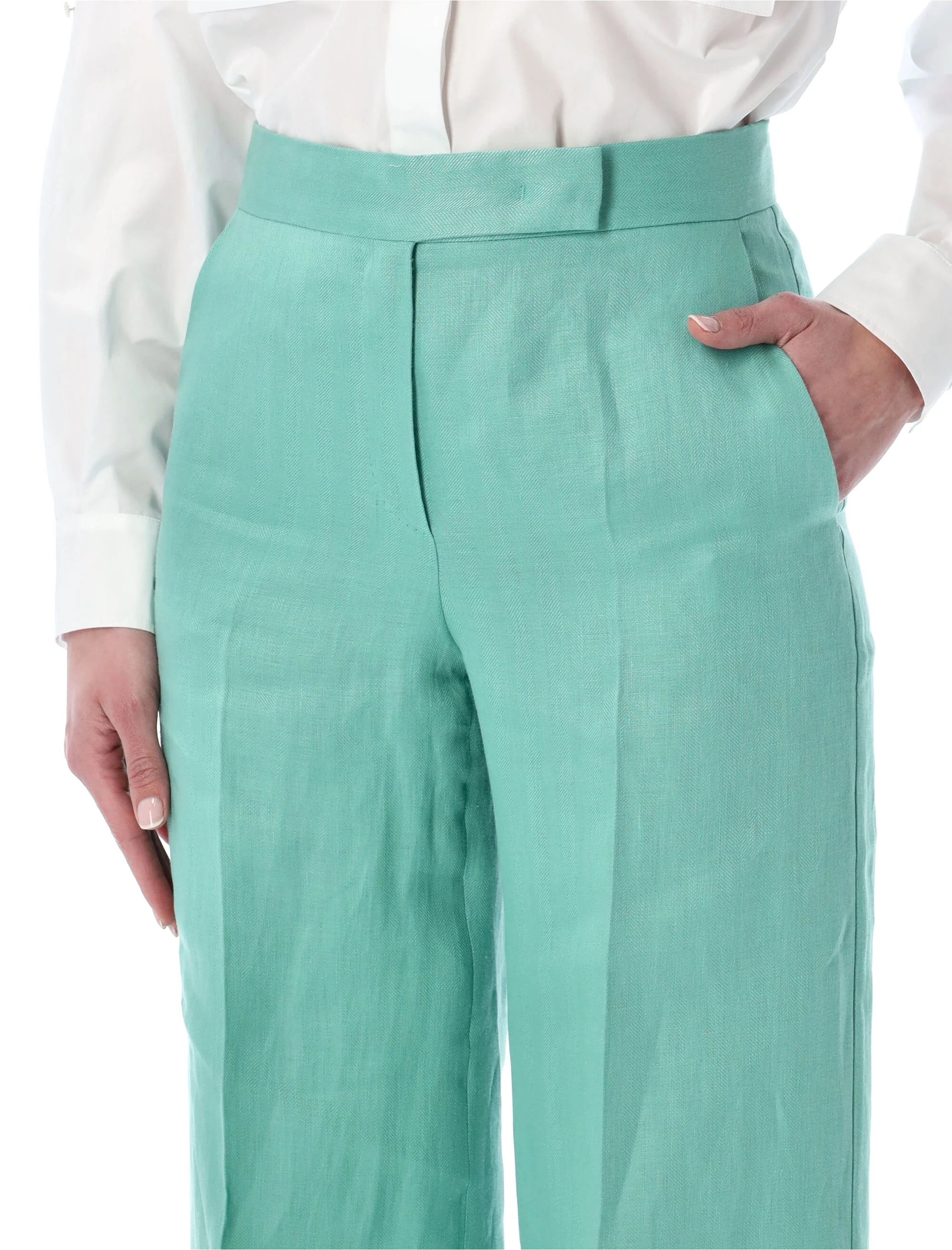 Max Mara Refined Wide-Leg Trousers - Size 40 - Image 3