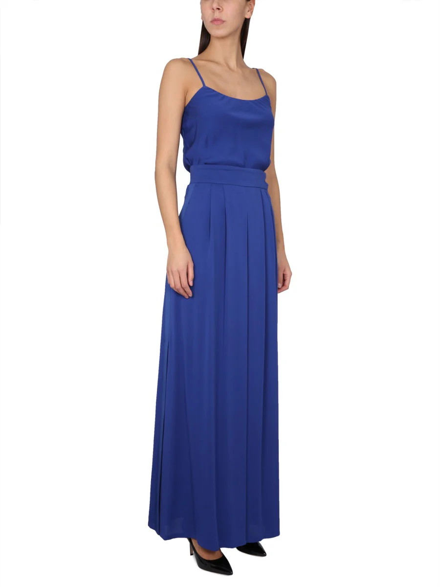 Max Mara Silk Charmeuse Tuxedo Top with Thin Epaulettes - Image 2