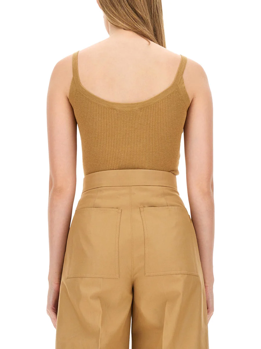 Max Mara Slim Fit Cashmere Blend Top - Image 3
