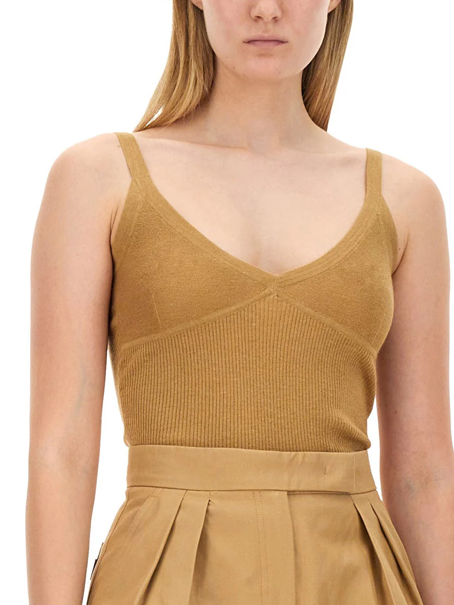 Max Mara Slim Fit Cashmere Blend Top - Image 4