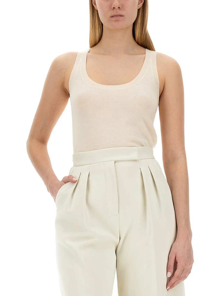 Max Mara Slim Fit Cashmere Top - Image 4