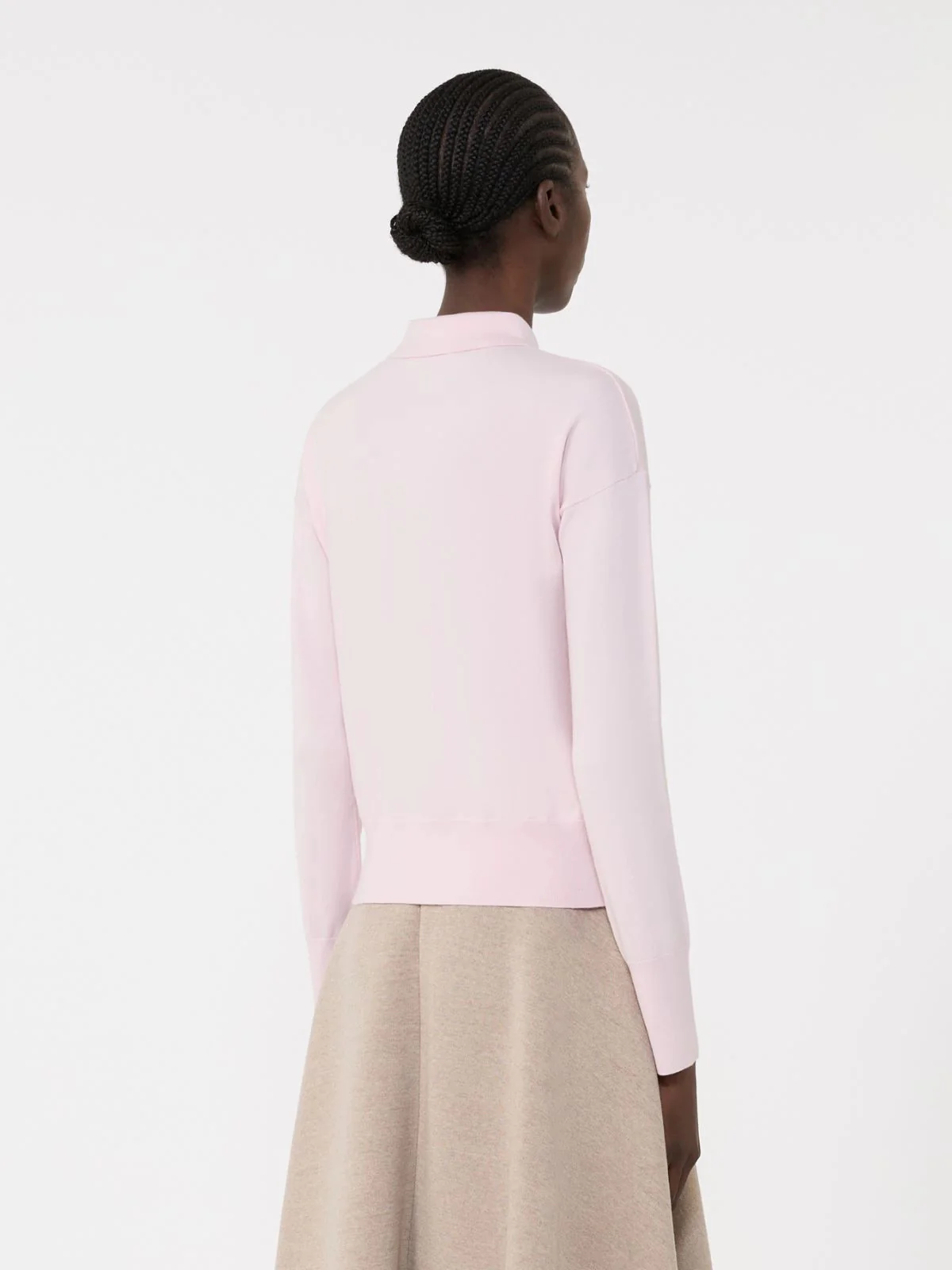 Max Mara Slim Fit Drop-Shoulder Long Sleeve Shirt - Size S - Image 4