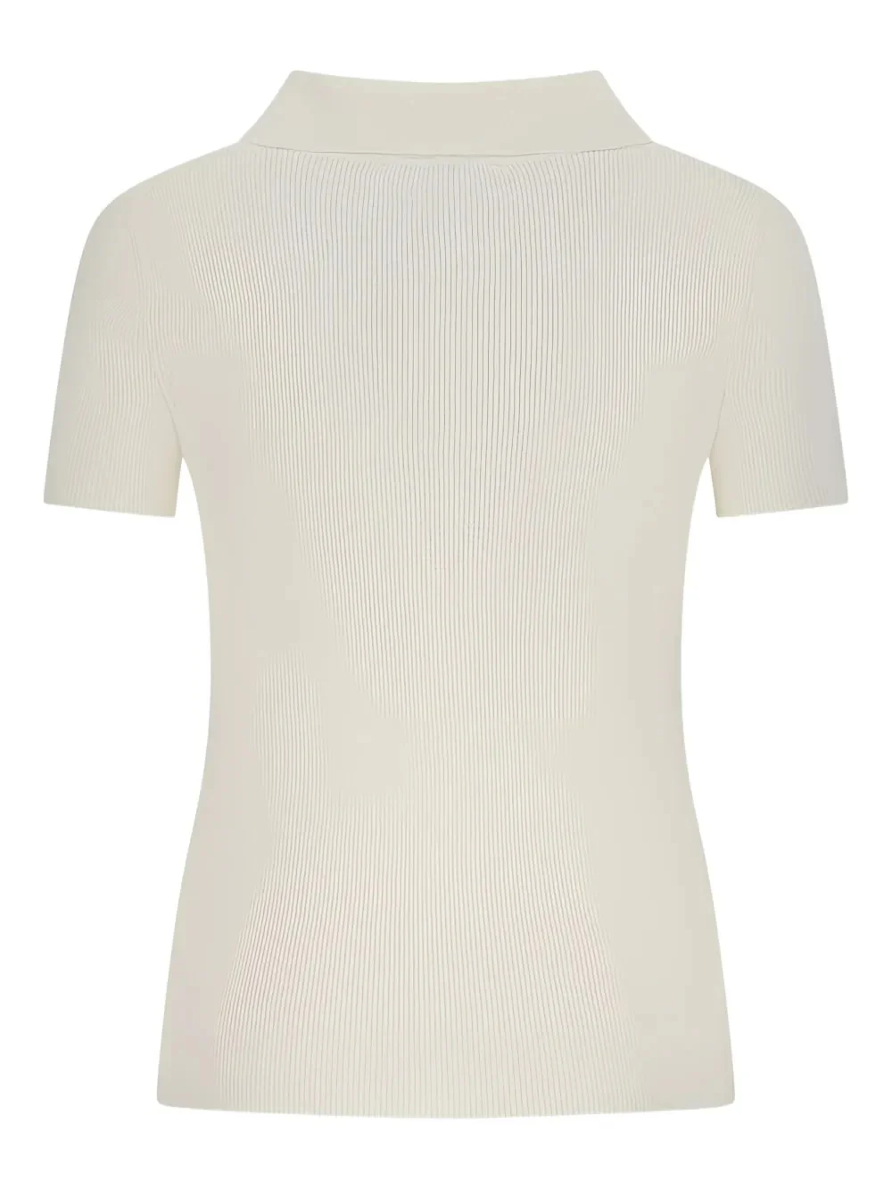 Max Mara Slim Fit Polo T-Shirt with Set-In Sleeves - Size S - Image 2