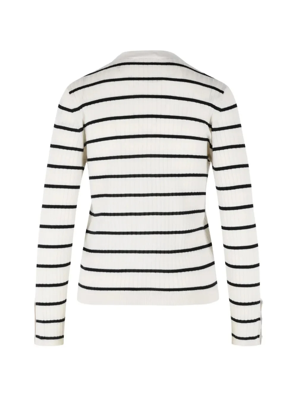 Max Mara Slim Fit V-Neckline Sweater with Drop Shoulder Long Sleeves - Size S - Image 2