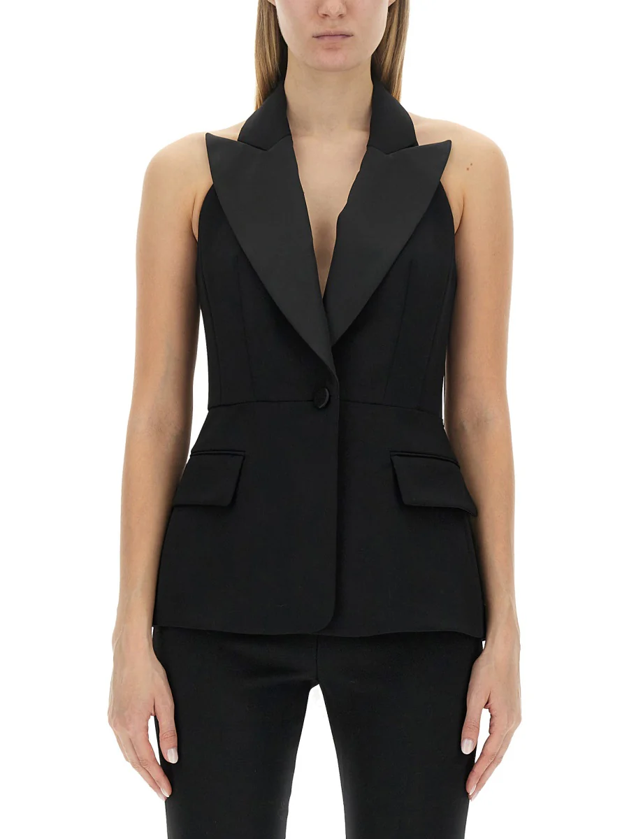 Max Mara Slim Fit Wool Blend Vest