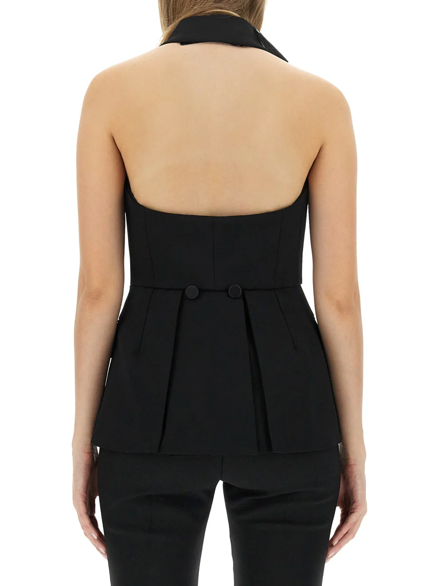 Max Mara Slim Fit Wool Blend Vest - Image 3