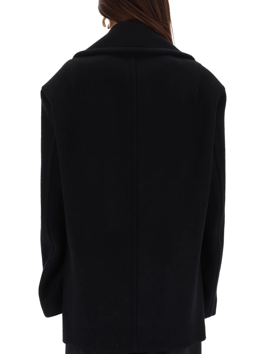 MAX MARA SPORTMAX Adamo Double Breasted Tailored Virgin Wool Blazer - Image 7