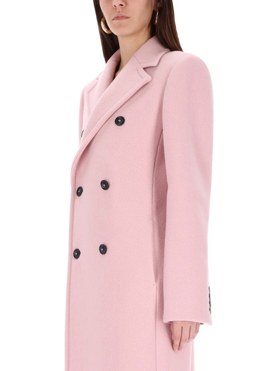 MAX MARA SPORTMAX Adamo Double Breasted Tailored Virgin Wool Blazer - Image 4