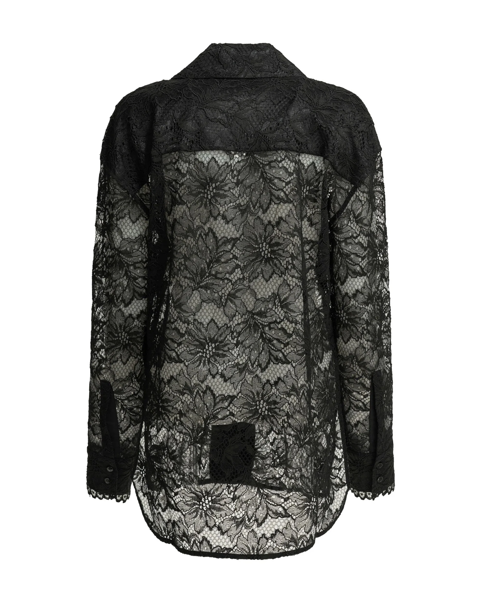Max Mara Sportmax Casual Lace Shirt with Oversized Fit - Image 2