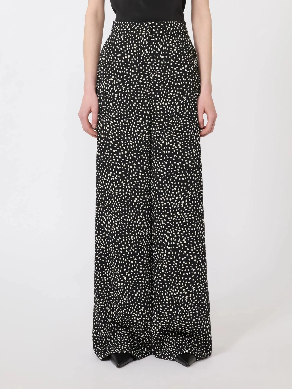 Max Mara Studio High Waist Closure Pants with Side Pockets - Size 40 - Image 3