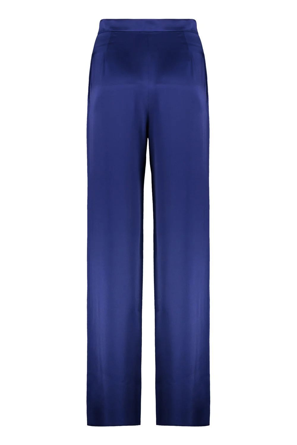 Max Mara Studio Satin Trousers with Side Pockets - Image 2