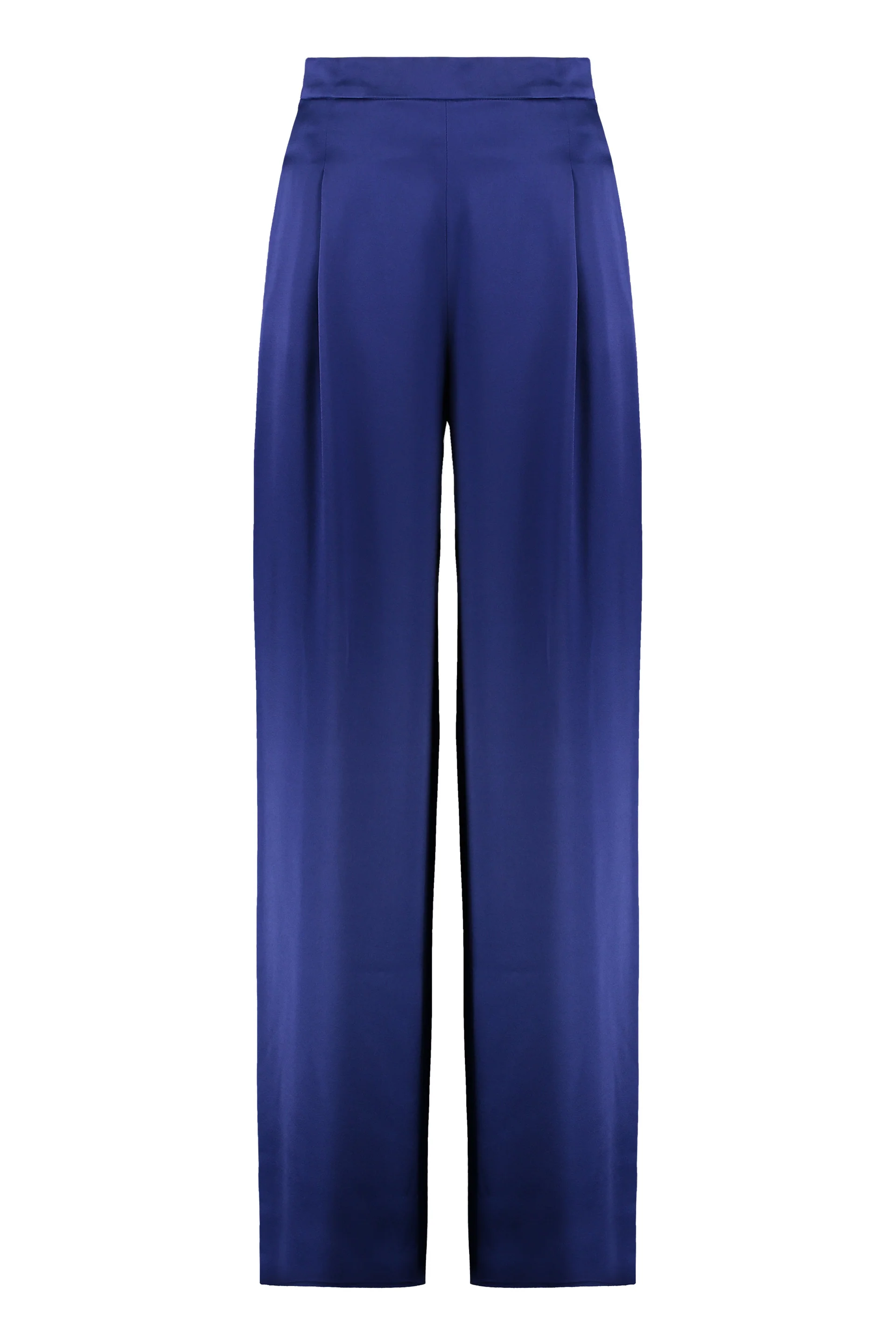 Max Mara Studio Satin Trousers with Side Pockets - Image 3