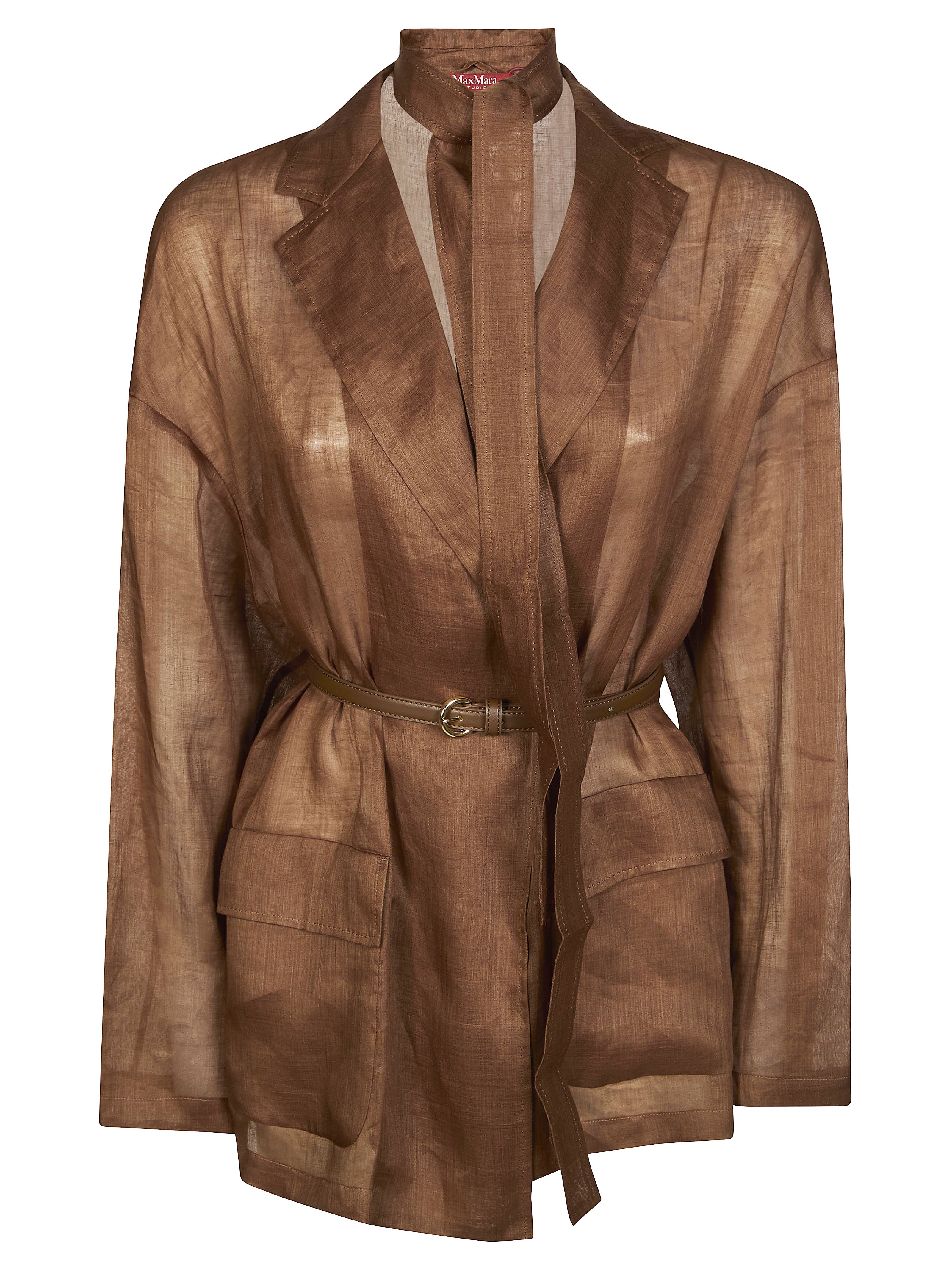 Max Mara Studio Sophisticated Women's Mini Jacket with Belt