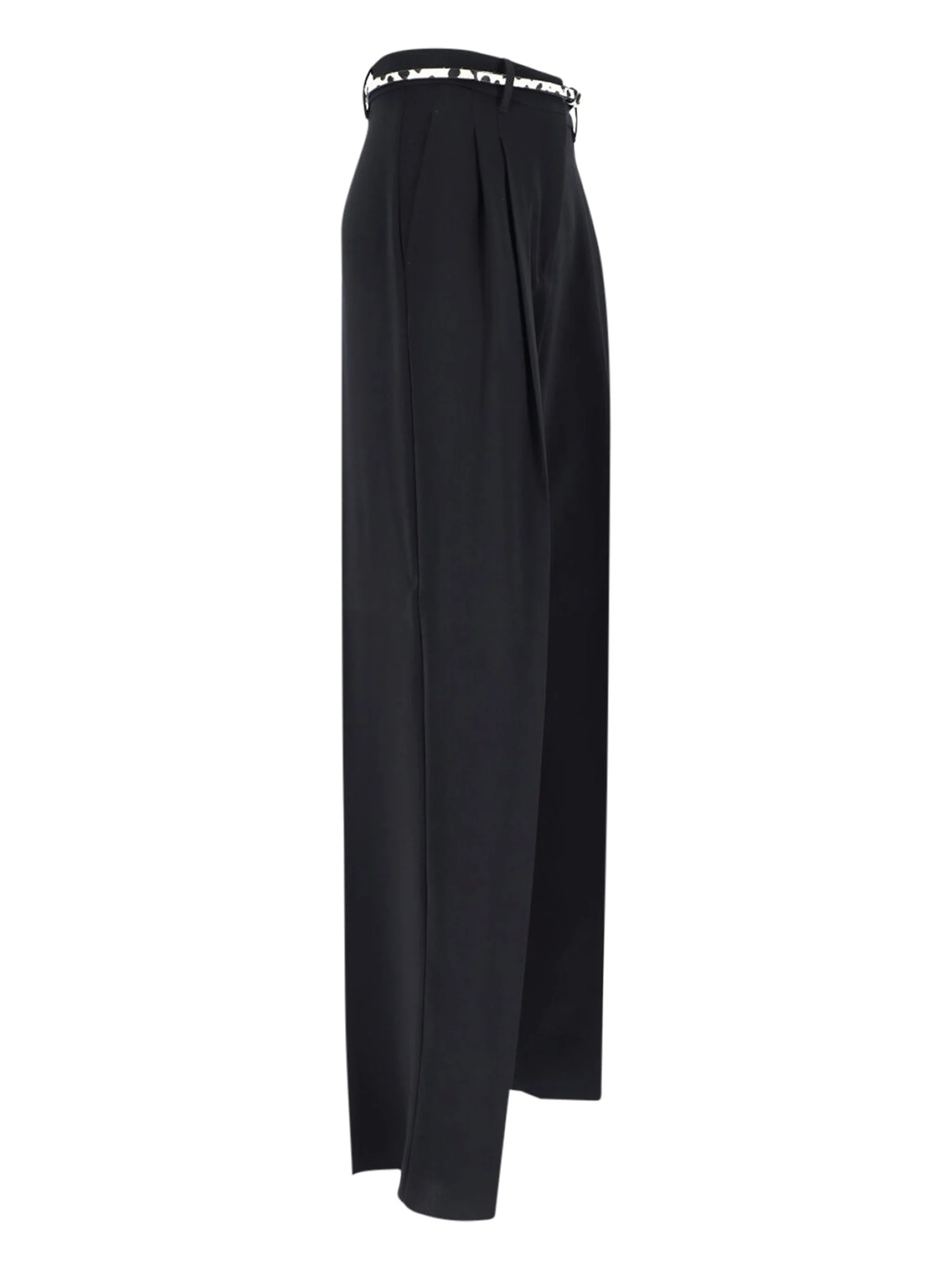 Max Mara Studio Tailored High-Waisted Trousers with Matching Belt - Size 40 - Image 3