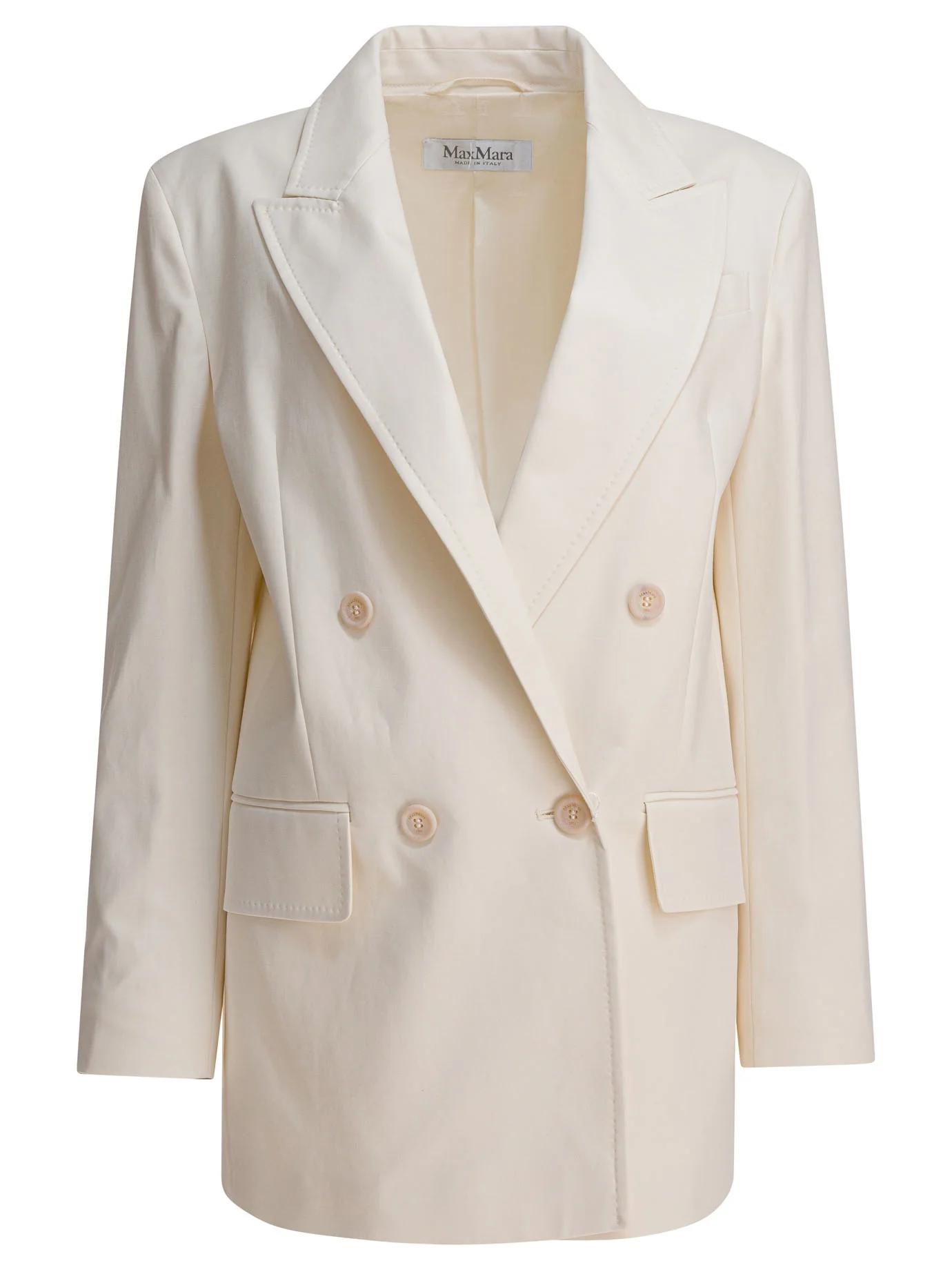 MAX MARA Suez Double-breasted Cotton-blend Blazer