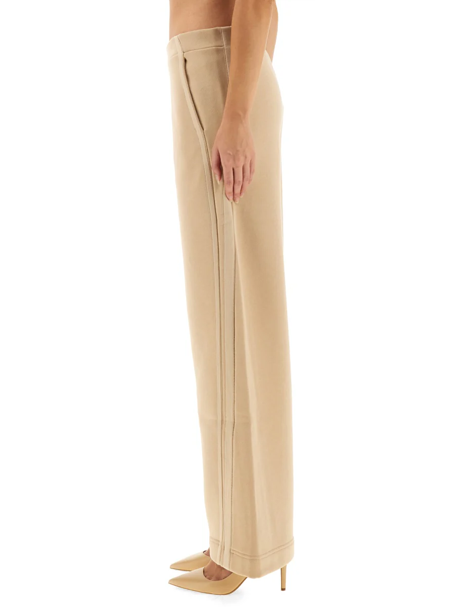 MAX MARA WIDE LEG COTTON PANTS - Image 3
