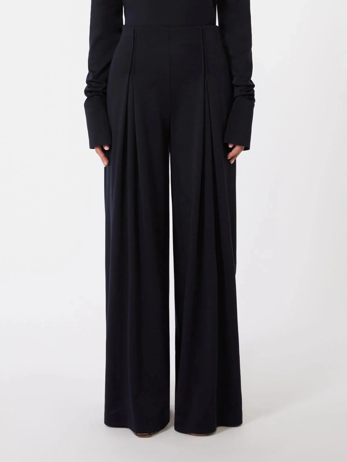 Max Mara Women's Loose Fit Virgin Wool Trousers - Image 3