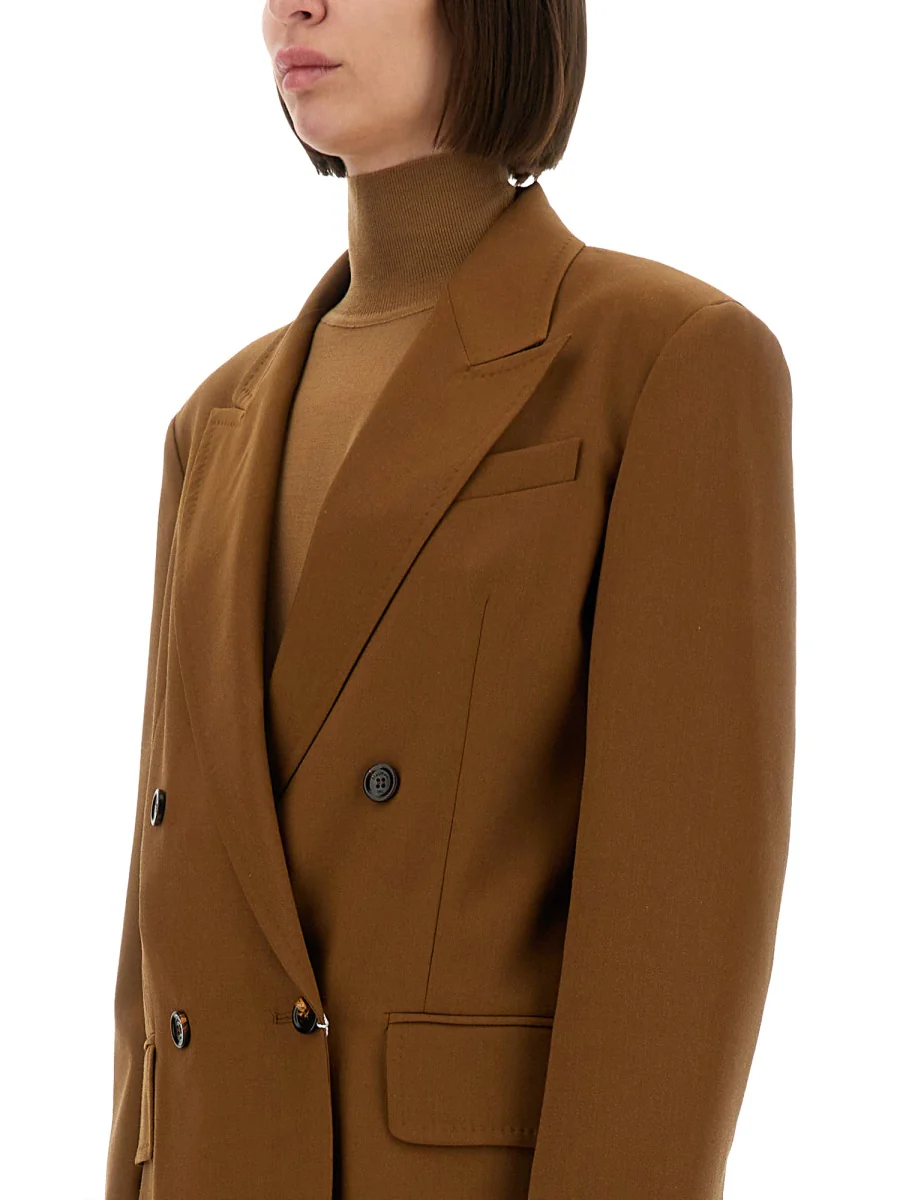 MAX MARA Wool Blend Double-Breasted Jacket - Image 4