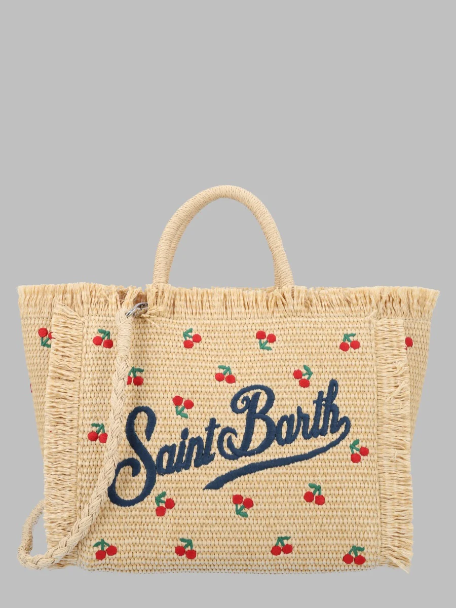 Mc2 Saint Barth Mini Straw Tote Bag for Girls