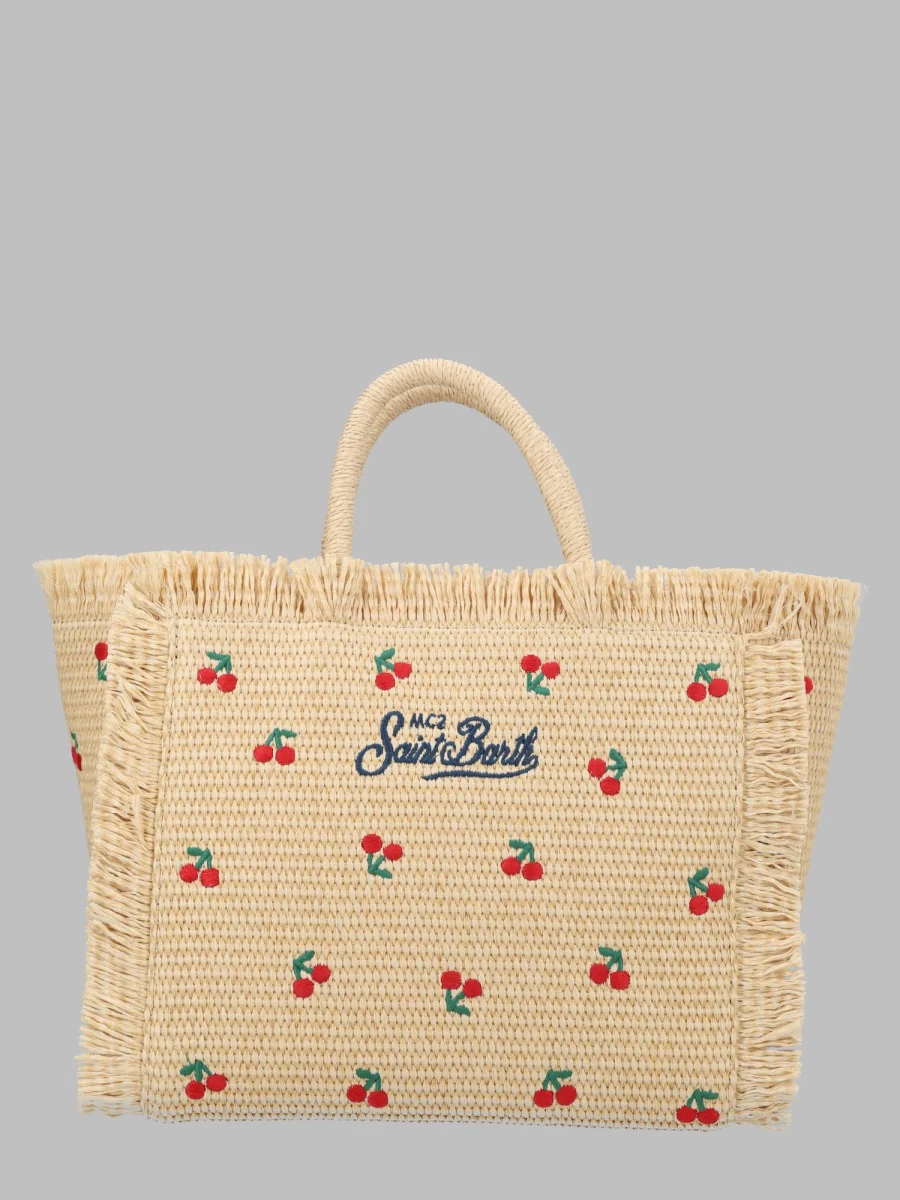 Mc2 Saint Barth Mini Straw Tote Bag for Girls - Image 2