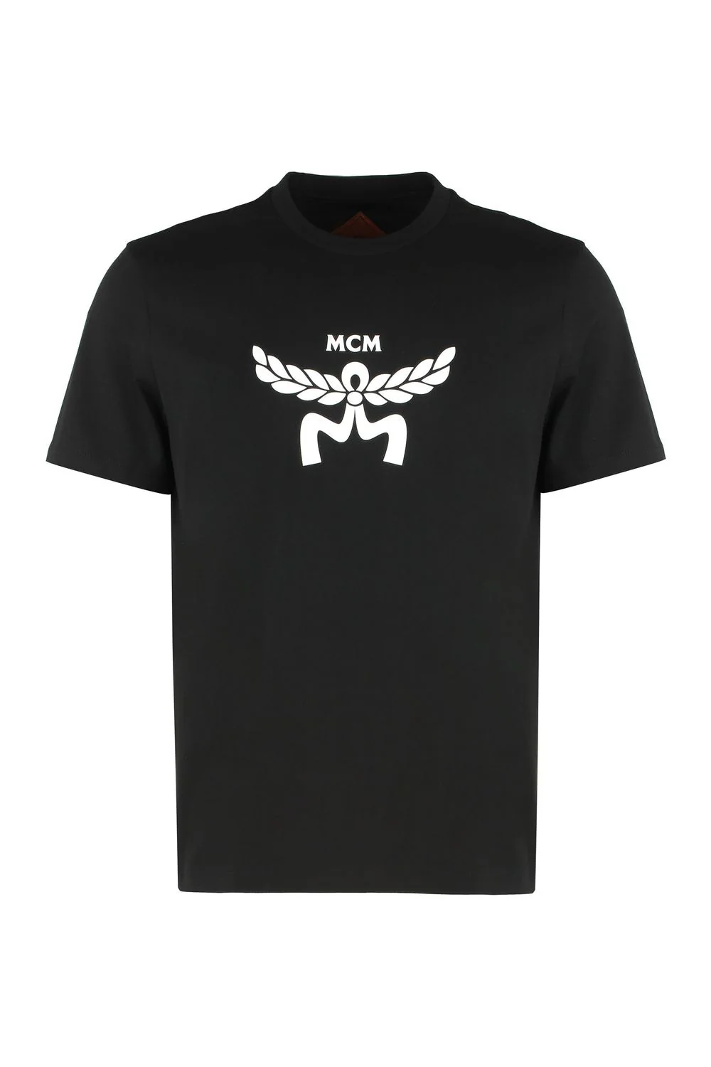 MCM Laurel Logo Print T-Shirt in Organic Cotton