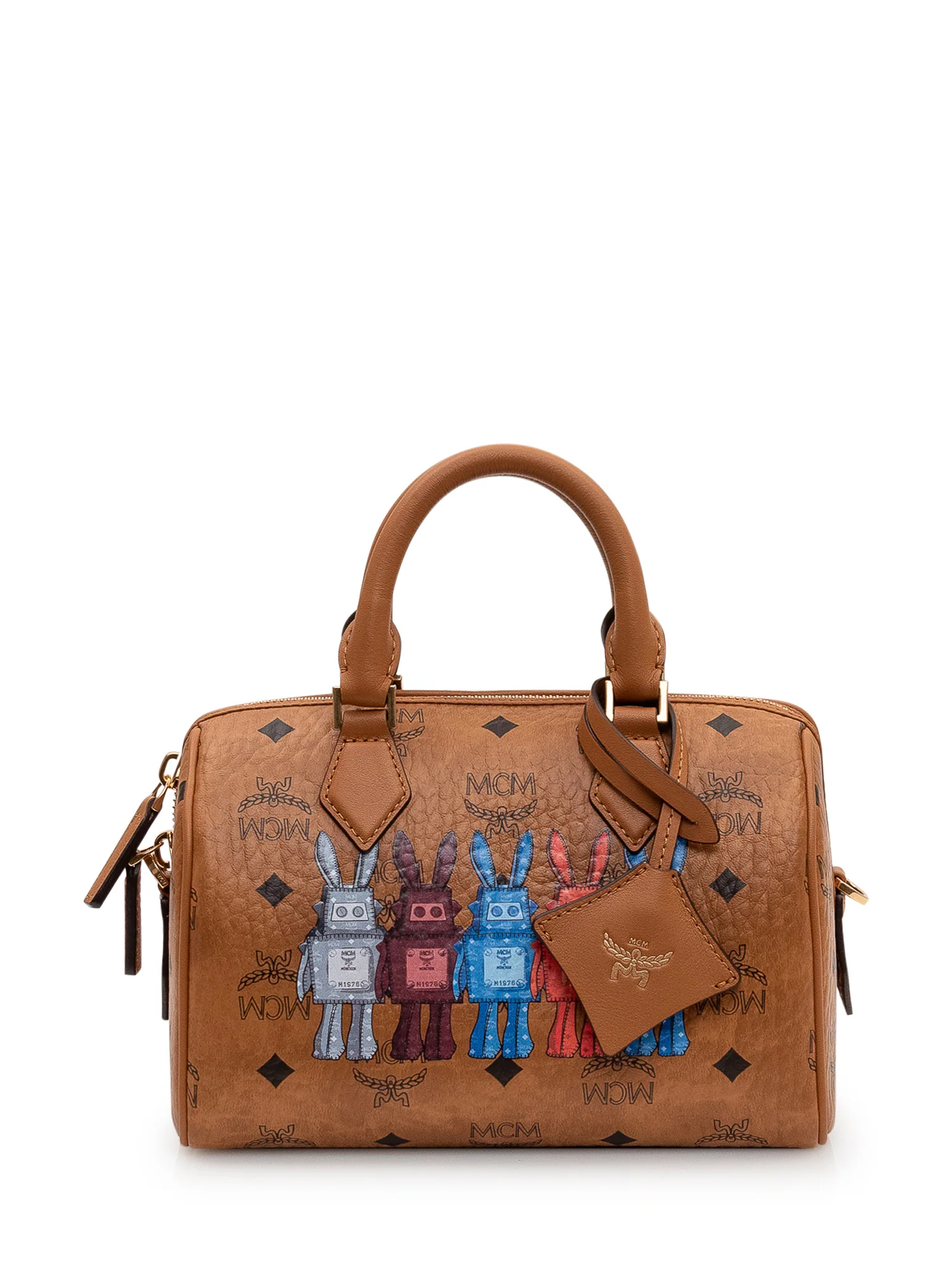 Mcm Mini Boston Handbag