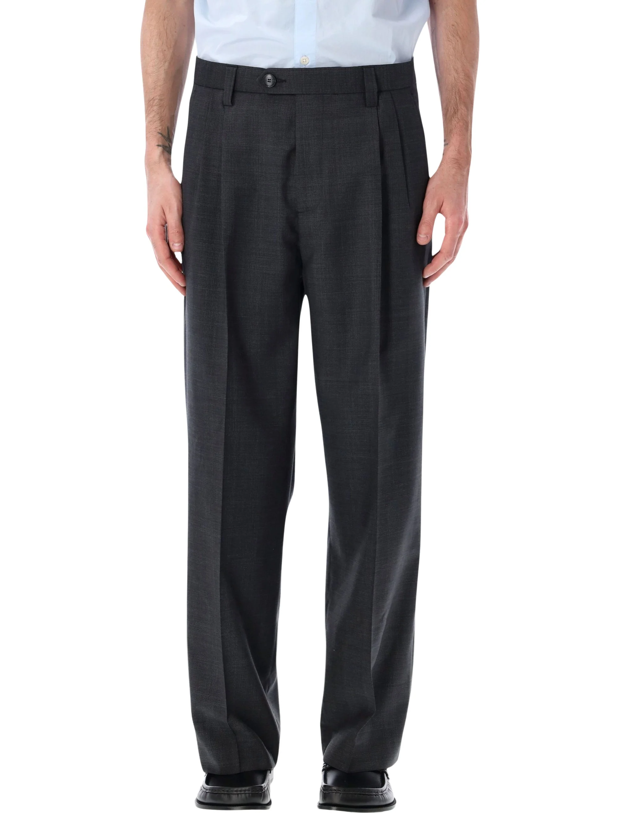 Mfpen Classic Trousers with Straight Fit and Mid-Rise - Size L
