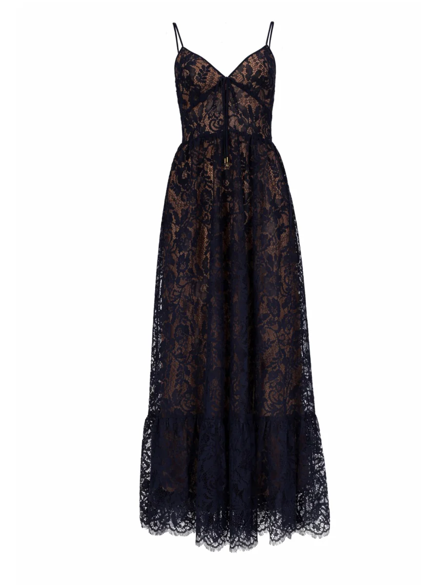 MICHAEL BY MICHAEL KORS Corded Floral Lace Maxi Dress