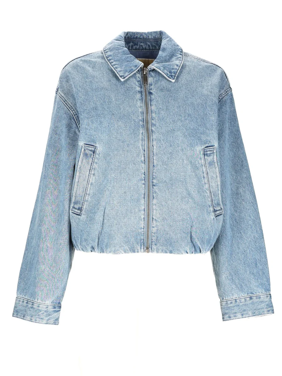 MICHAEL BY MICHAEL KORS Denim Bomber Jacket