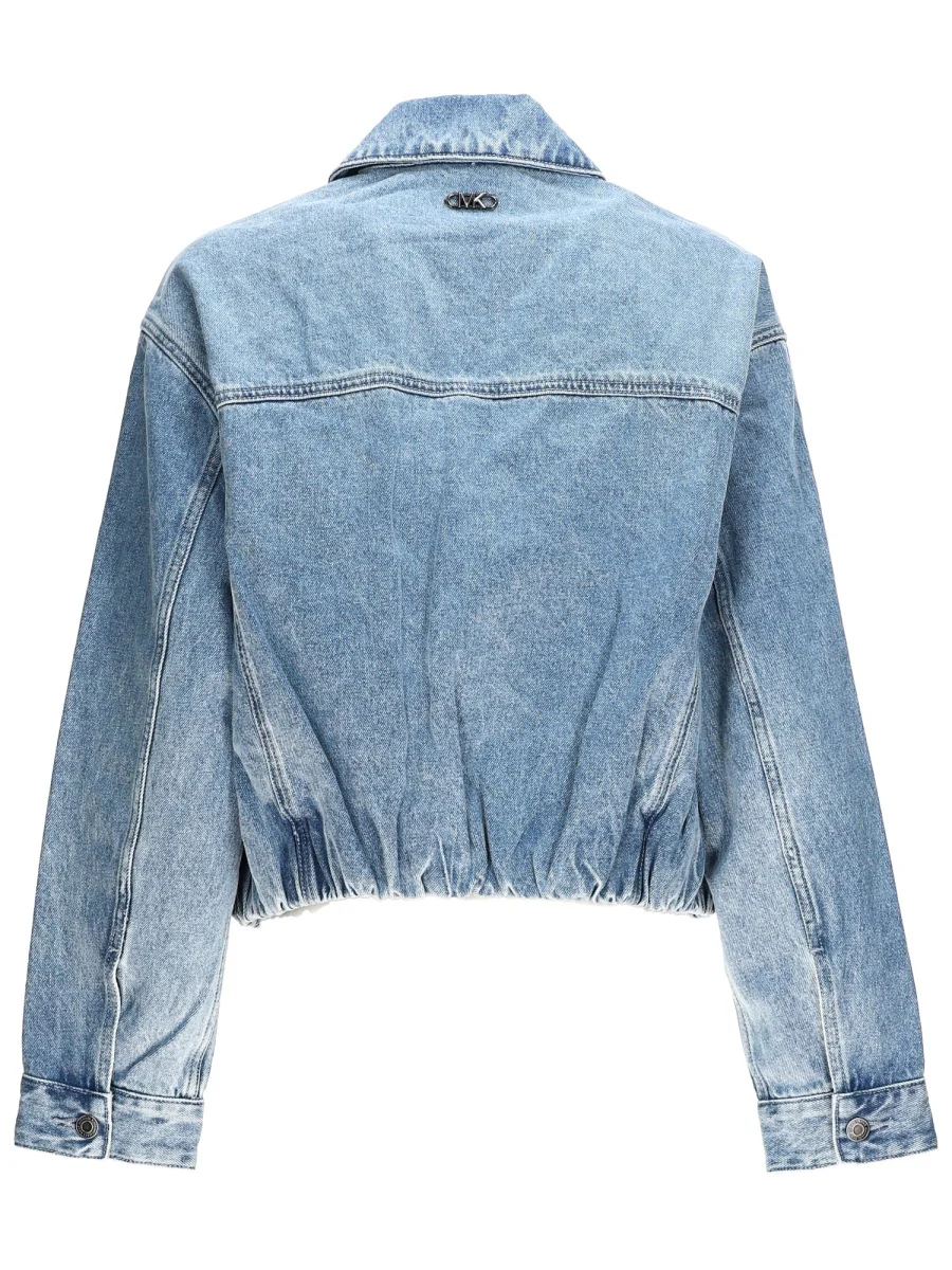 MICHAEL BY MICHAEL KORS Denim Bomber Jacket - Image 2