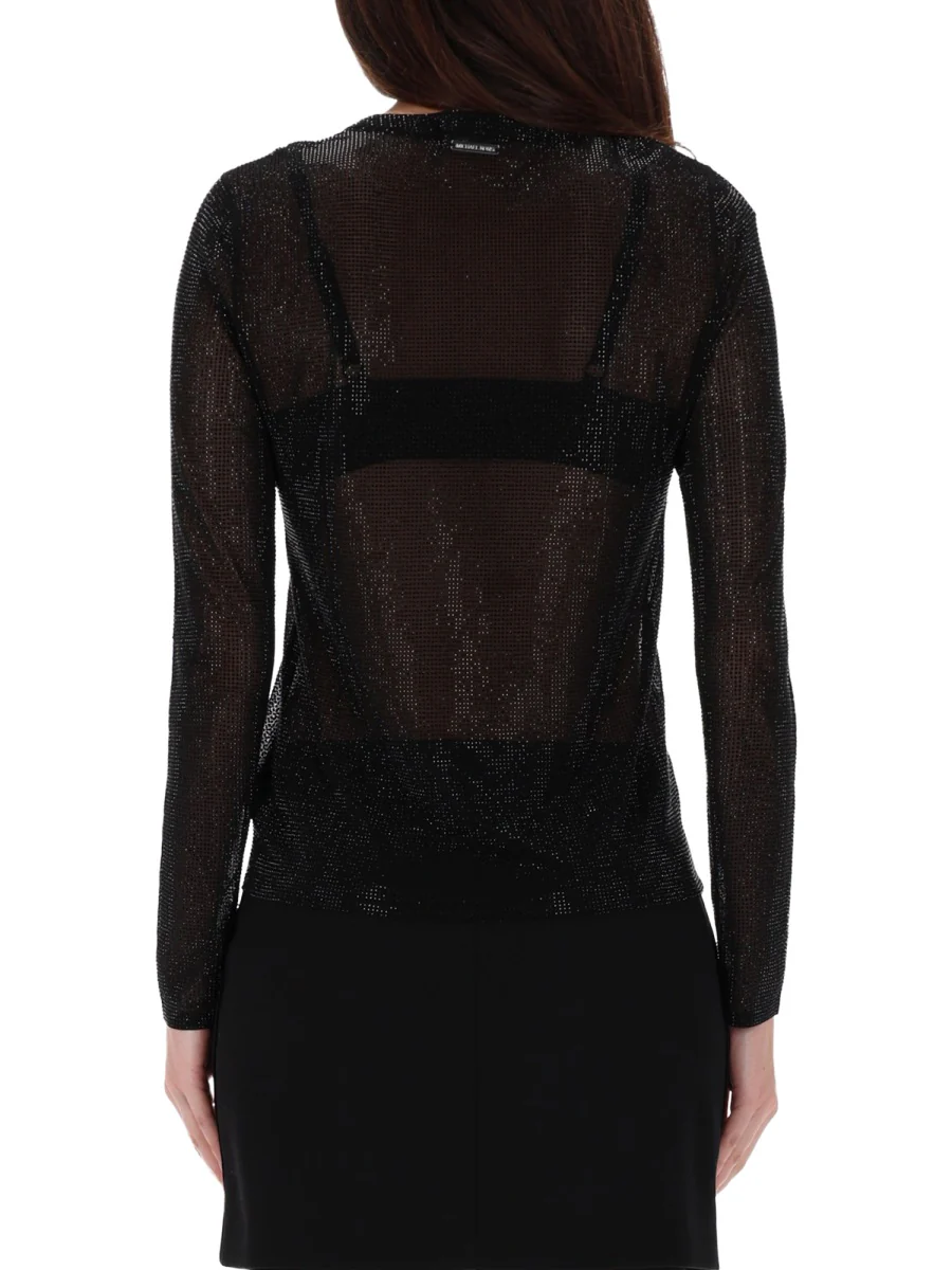 MICHAEL BY MICHAEL KORS Embellished Mesh Top - Image 6