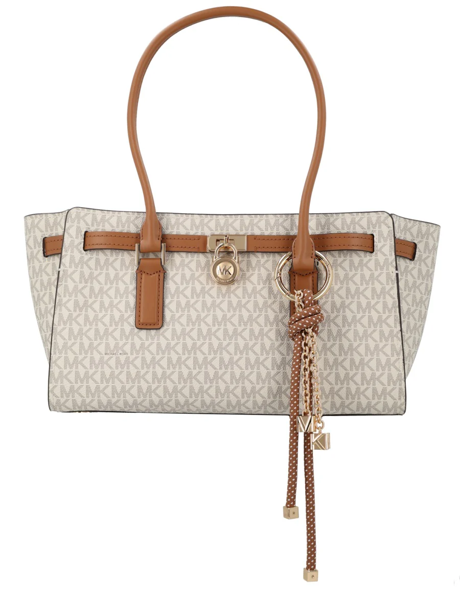 MICHAEL BY MICHAEL KORS Hamilton Moderne Small Signature Logo Satchel