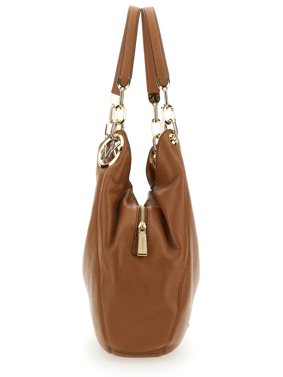 MICHAEL BY MICHAEL KORS Lillie Large Pebbled Leather Shoulder Bag - Image 5