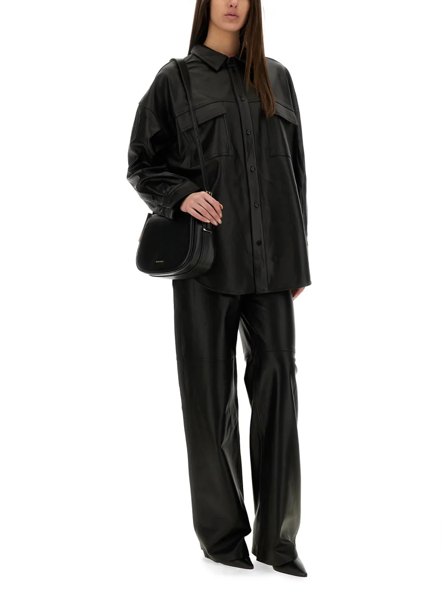 MICHAEL BY MICHAEL KORS Oversized Leather Jacket - Image 2